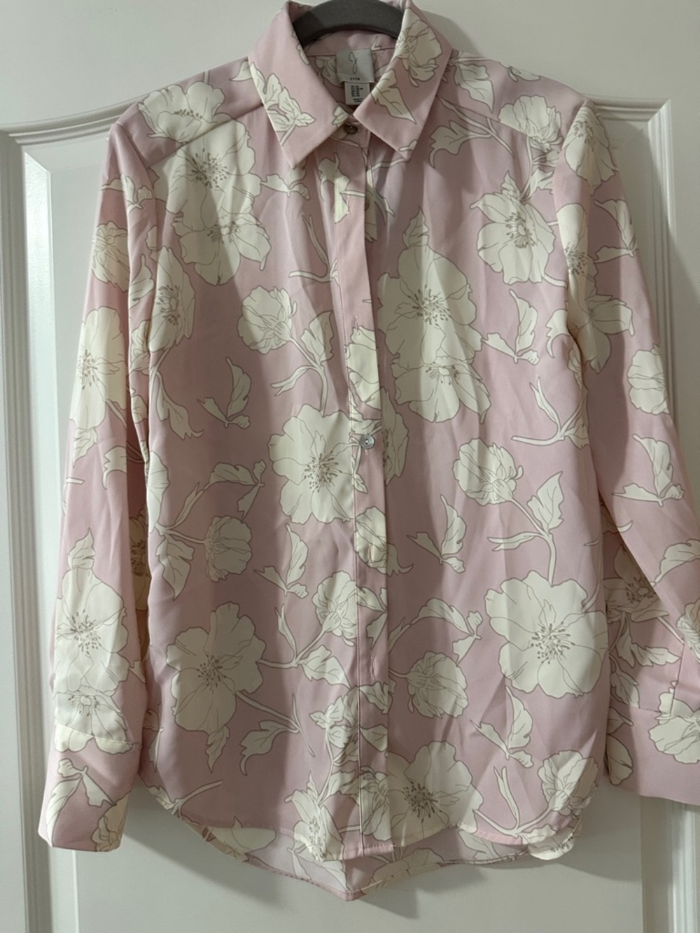Joie Pink Floral Button-Down Blouse
